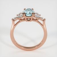 1.79 Ct. Bluish Green Sapphire Ring, 14K Rose Gold 2